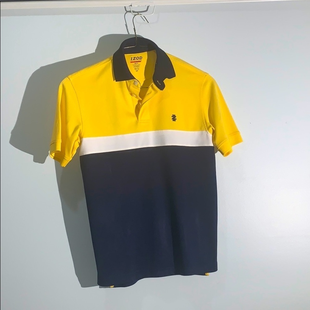 IZOD Golf Striped Short Sleeve Polo Shirt Men’s